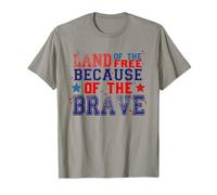 America Land Of The Free Because Of The Brave Retro T-Shirt