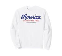 America Land Of The Free Restrictions Apply | Feminist Sweatshirt