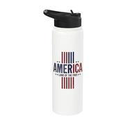 America Land of the Free Stainless Steel Insulated Water Bottle