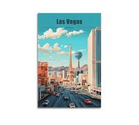 America Las Vegas Vintage Travel Posters Cool Artworks Painting Wall Art Canvas Prints Hanging Picture Home Decors Idea 24x36inch(60x90cm)