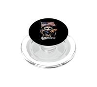America Meme Opossum 4th July Hot Dog Lovers PopSockets PopGrip for MagSafe
