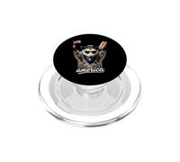 America Meme Opossum 4th July Hot Dog Lovers PopSockets PopGrip for MagSafe