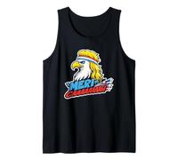 America Meri-caaaaaaw Funny Patriotic Eagle Tank Top