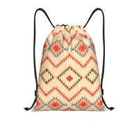 America Native Art Sackpack Versatile Drawstring Gym Bag Scratch String Bag For Climbing Holidays Trainer 39X46Cm