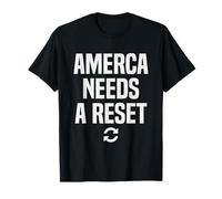 America Needs a Reset Sarcastic Patriotic Vintage Political T-Shirt