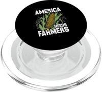 America Needs Farmers | Corn Farming | Harvest Farmer PopSockets PopGrip for MagSafe