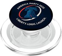 America Party 2025 Liberty Logic Launch Bell Political PopSockets PopGrip for MagSafe