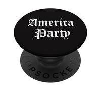 America Party Patriot Democracy Freedom Three Parties USA PopSockets Adhesive PopGrip