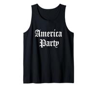 America Party Patriot Democracy Freedom Three Parties USA Tank Top
