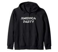 America Party Patriot Freedom Democracy Three Parties USA Zip Hoodie