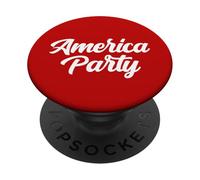 America Party Patriot New Political Party Democracy Freedom PopSockets Adhesive PopGrip