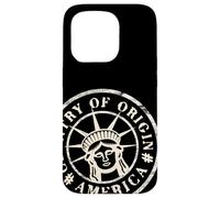 America Passport Stamp s Patriotic Traveller Case for iPhone 15 Pro