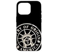 America Passport Stamp s Patriotic Traveller Case for iPhone 16 Pro