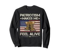 America Patriotism Makes Me Feel Alive Army Veteran Sweatshirt