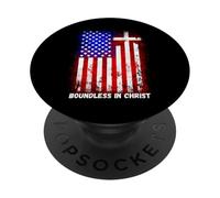 America Pride US Flag Faith Over Fear Prayer PopSockets Adhesive PopGrip