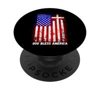 America Pride US Flag Faith Over Fear Prayer PopSockets Adhesive PopGrip