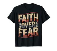 America Pride US Flag Faith Over Fear Prayer T-Shirt