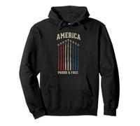 America Proud & Free Vintage Jet Formation Pullover Hoodie