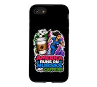 America Runs On Nurses And Caffeine Case for iPhone SE (2020) / 7/8