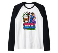 America Runs On Nurses and Caffeine Raglan Baseball Tee