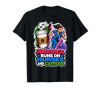 America Runs On Nurses and Caffeine T-Shirt