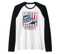 America’s 250th Birthday Cruise 2026 Patriotic Holiday Raglan Baseball Tee