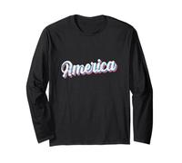 America Seventies Style Long Sleeve T-Shirt