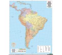 America South pol. flat map