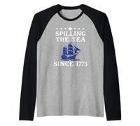 America Spilling The Tea Since 1773 American History Teacher Raglan Baseball Tee