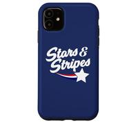 America Stars and Stripes Fourth of July tee Cute Patriotic Case for iPhone 11