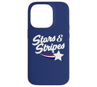 America Stars and Stripes Fourth of July tee Cute Patriotic Case for iPhone 14 Pro