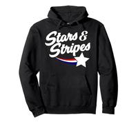 America Stars and Stripes Fourth of July tee Cute Patriotic Pullover Hoodie