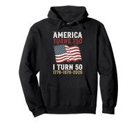 America Turns 250 I Turn 50 50Th Pullover Hoodie