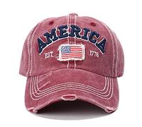 America USA Eagles Flag Est 1776 Cap Hat-Breathable Ball Cap Baseball Cap Adjustable Size for Men and Women Embroidered
