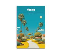 America Venice Vintage Travel Poster Canvas Wall Art Decorative Bedroom Modern Home Print Picture Artworkss 20x30inch(50x75cm)