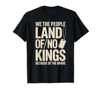 America Vintage No Kings Day Because of The Brave T-Shirt