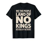 America Vintage No Kings Day Because of The Brave T-Shirt