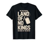 America Vintage No Kings Day Because of The Brave T-Shirt