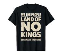America Vintage No Kings Day Because of The Brave T-Shirt