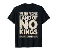 America Vintage No Kings Day Because of The Brave T-Shirt