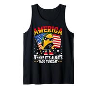 America Where It's Always Taco Tuesday Tank Top