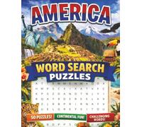 America Word Seach Puzzle Book: Word Searches with Easy to Read Large Print about America, North America, South America, American Culture, Geography, ... Gift for Vacations, Holidays, Free Times