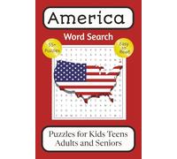 America Word Search Puzzle Book: Word Searches with Easy to Read Print about America, Patriotism, States and More | 6x9 Inches | 114 Pages | 55+ ... Adults and Seniors to Improve Mental Focus