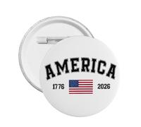 America Years Of Independence For Everyone 2 Pin Buttons Badge For Hats Backpacks Clothes 5 Pcs S