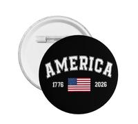America Years Of Independence For Everyone Pin Buttons Badge For Hats Backpacks Clothes 5 Pcs S