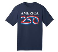 America250 Official Classic Dark Navy 100% Cotton Tee 5.4oz | Commemorative Apparel for America’s 250th Anniversary, Navy, M