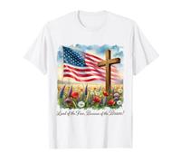 American 4th of July Land Of The Free Because Of The Brave T-Shirt