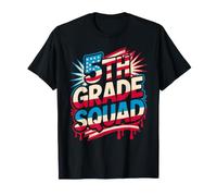 American 5th Grade Squad Teacher Happy Cutest Bees 250 Years T-Shirt