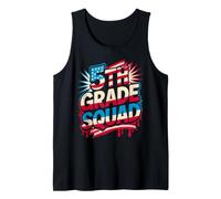 American 5th Grade Squad Teacher Happy Cutest Bees 250 Years Tank Top