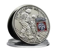American 82nd Airborne Division Challenge Coin Metal Crafts Military Commemorative Coin Collection Gift